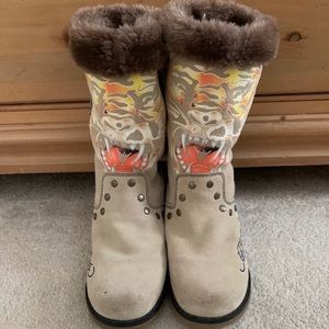 Ed Hardy Boots With Fur For Women
